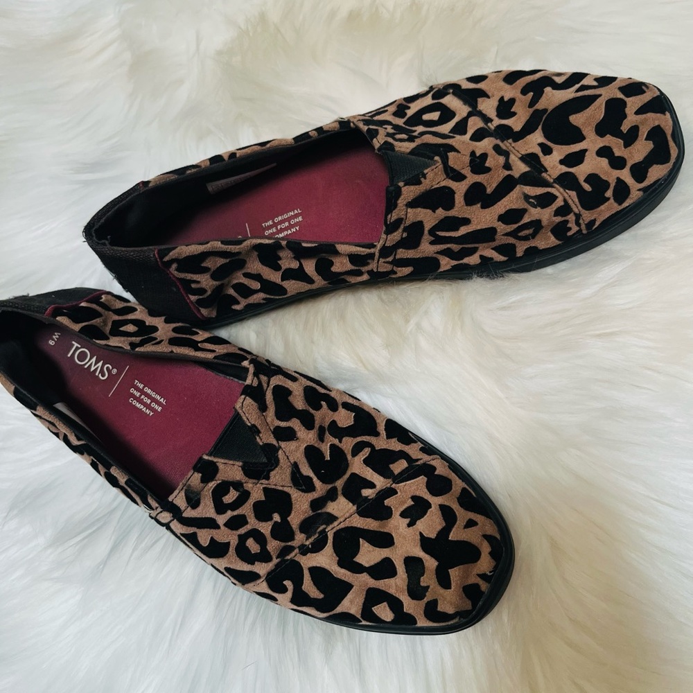 Toms Womens Alpargata Cupsole Leopard Print